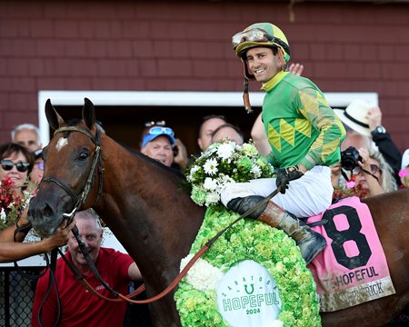 Chancer McPatrick after winning the Hopeful Stakes